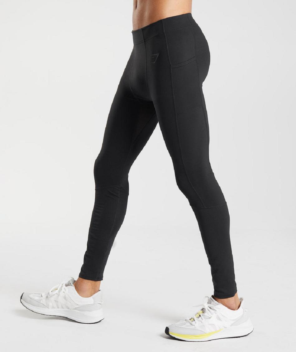 Leggins Gymshark Control Hombre Negras | CO 3954HAP